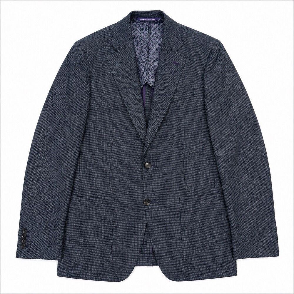 Ted Baker Blazer Mens 36R Gray Wool Endurance Kyle SPJ Two Button Sport Coat - Picture 2 of 9